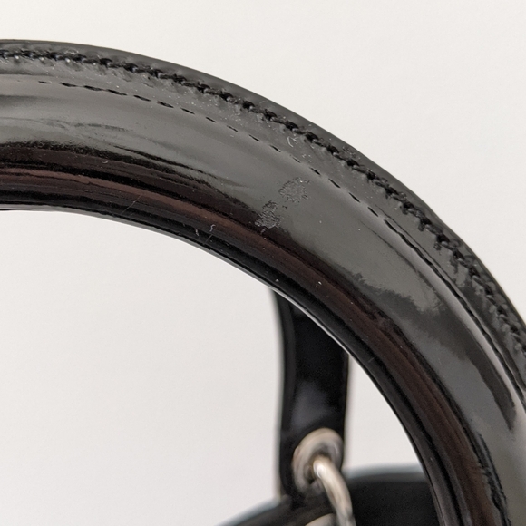 Christian Dior Black Woven Leather Medium Soft Lady Dior Tote Bag - Picture 9 of 16